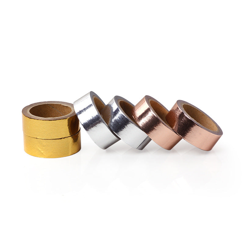 Rose gold silver paper tape