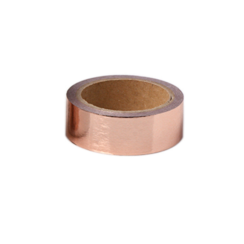 Rose gold silver paper tape