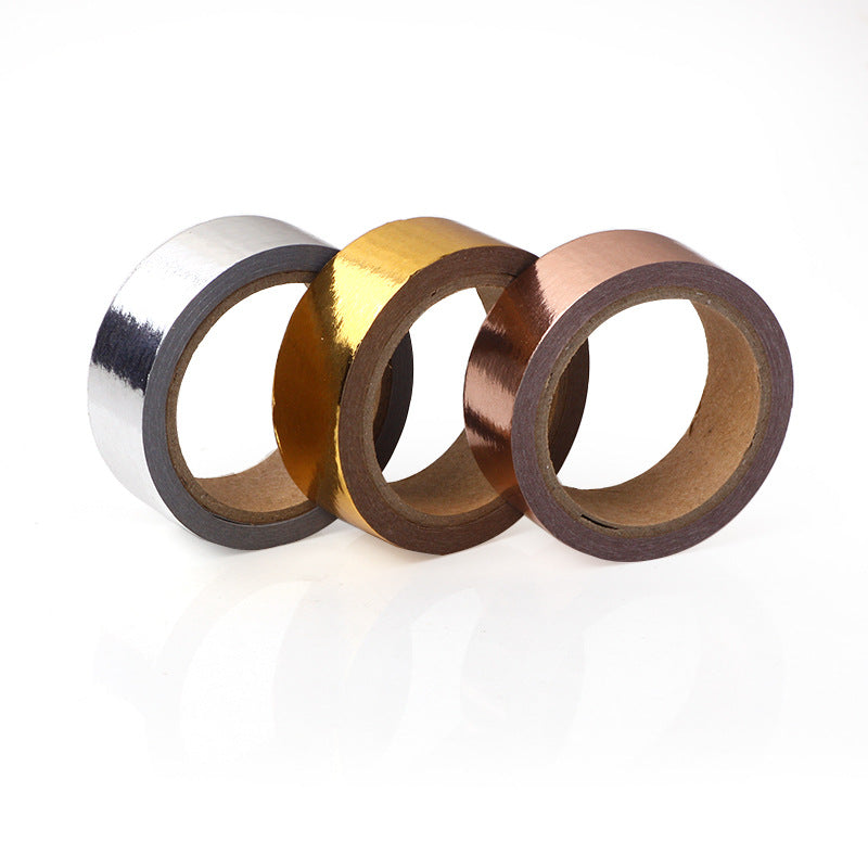 Rose gold silver paper tape