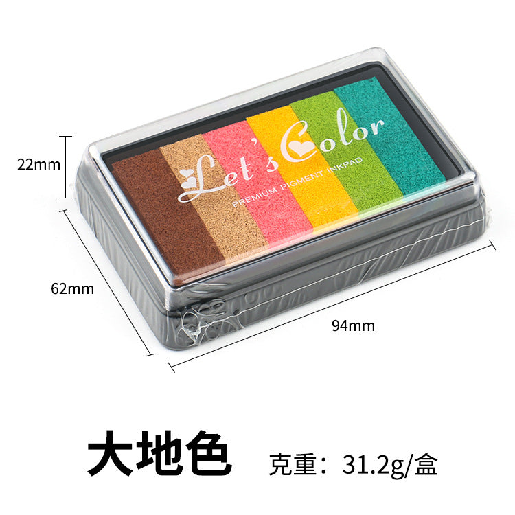 Large Rectangular Gradient Rainbow Inkpad – 5 Options - ViktaShop