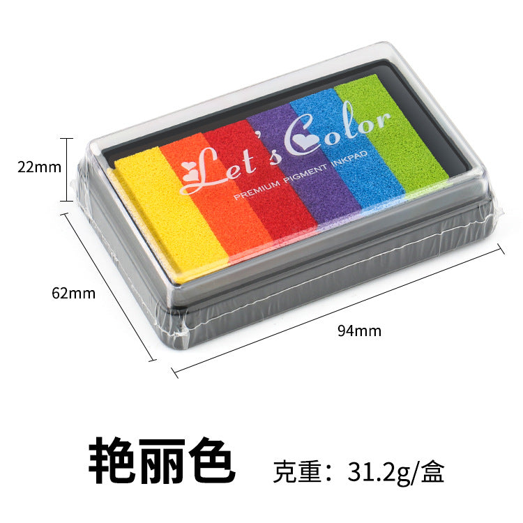 Large Rectangular Gradient Rainbow Inkpad – 5 Options - ViktaShop