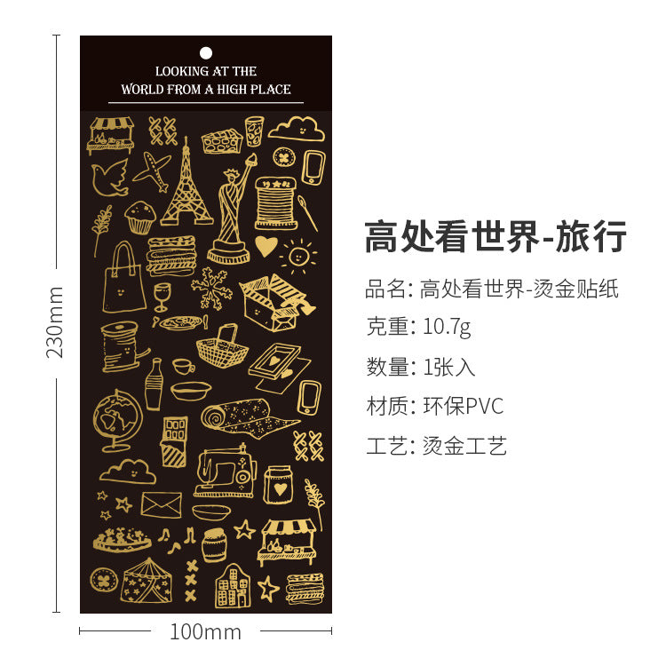 Tichen Gilded Snowflake & Star Stickers - 8 Designs - ViktaShop