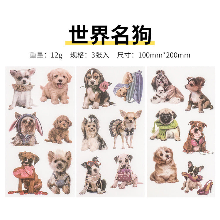 Small Fresh Flat DIY Stickers, 3 Sheets - ViktaShop