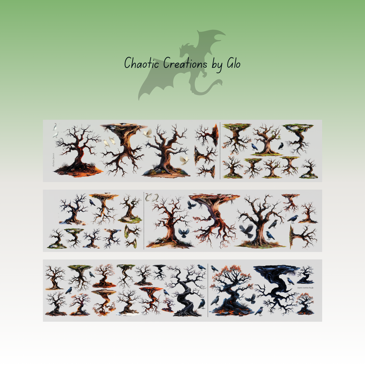 Chaotic Creations by Glo Hollow Grove PET Tape 9cm x 1.25m