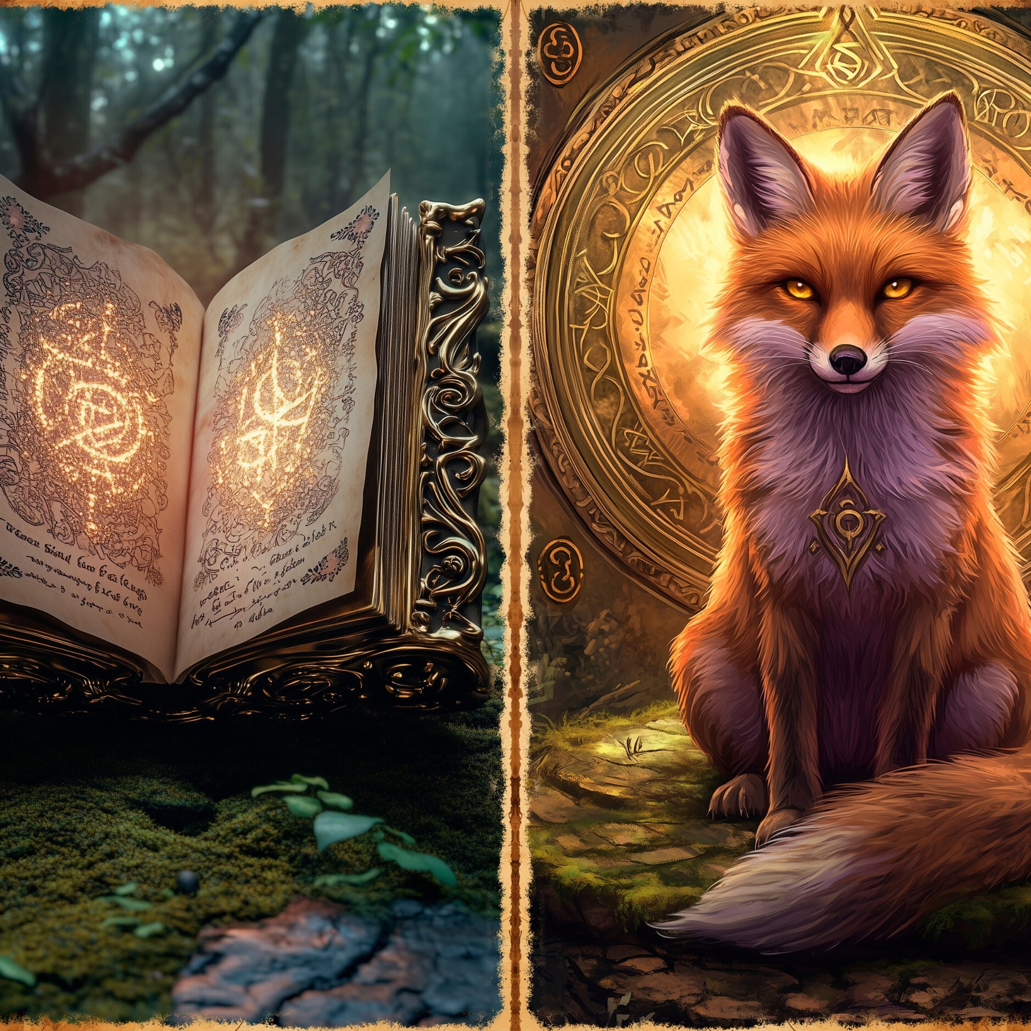 LunicArtDesign Witch Forest material paper 5.5 x 8.5 inches 20 different sheets