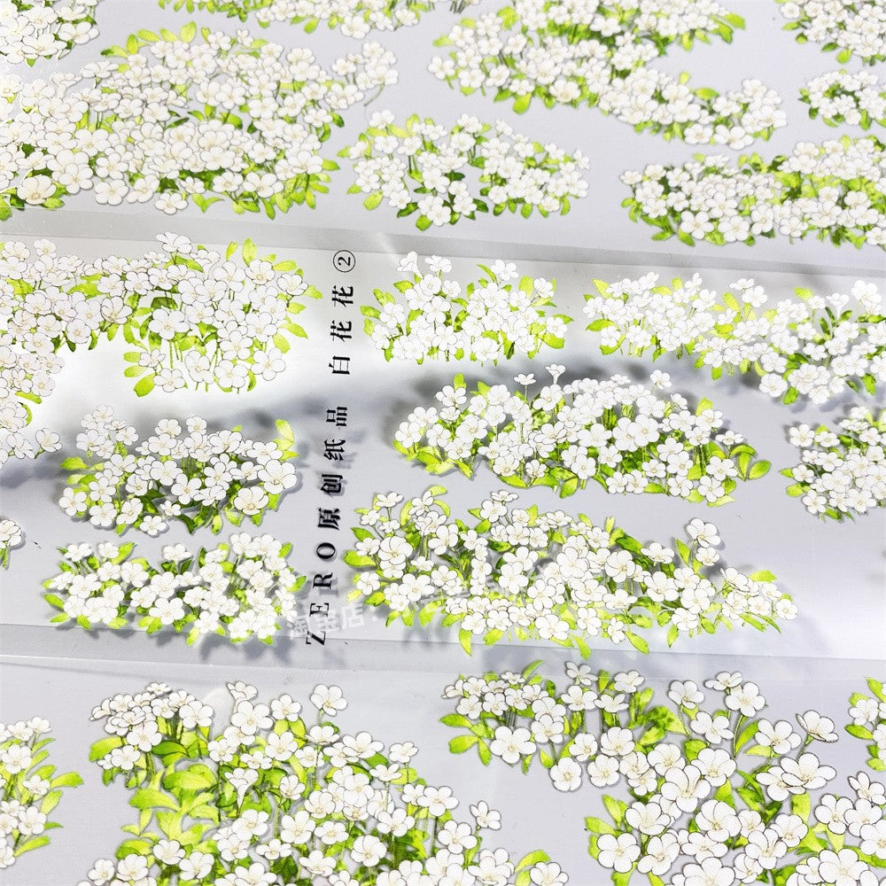 Fresh Green Leaves PET Tape – Ancient Style, 6cm x 60cm - ViktaShop