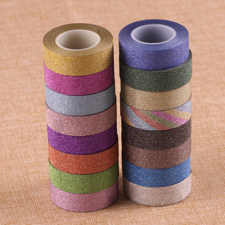 Glitter powder paper tape sticker pack