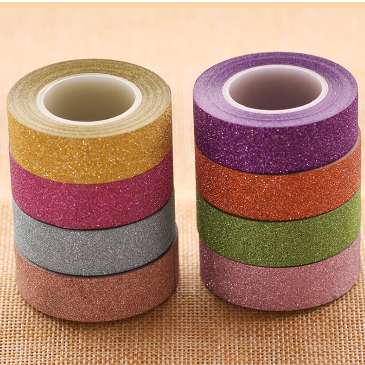 Glitter powder paper tape sticker pack