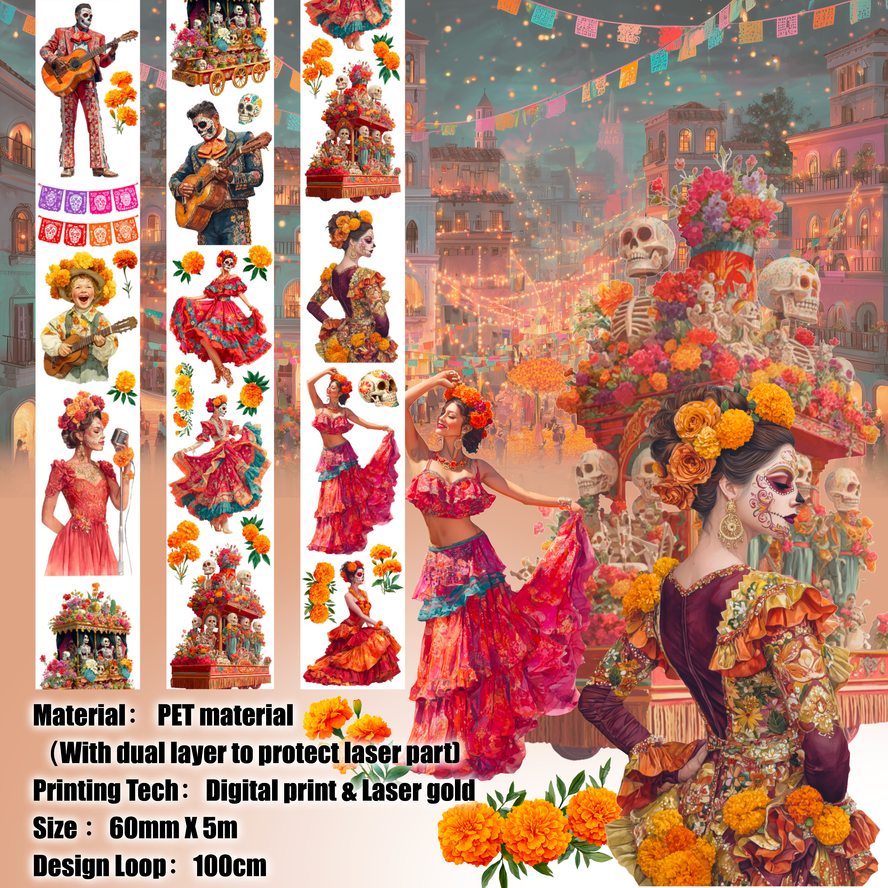 Shiimmer Dance For Spirits PET Tape 6cm x 1m