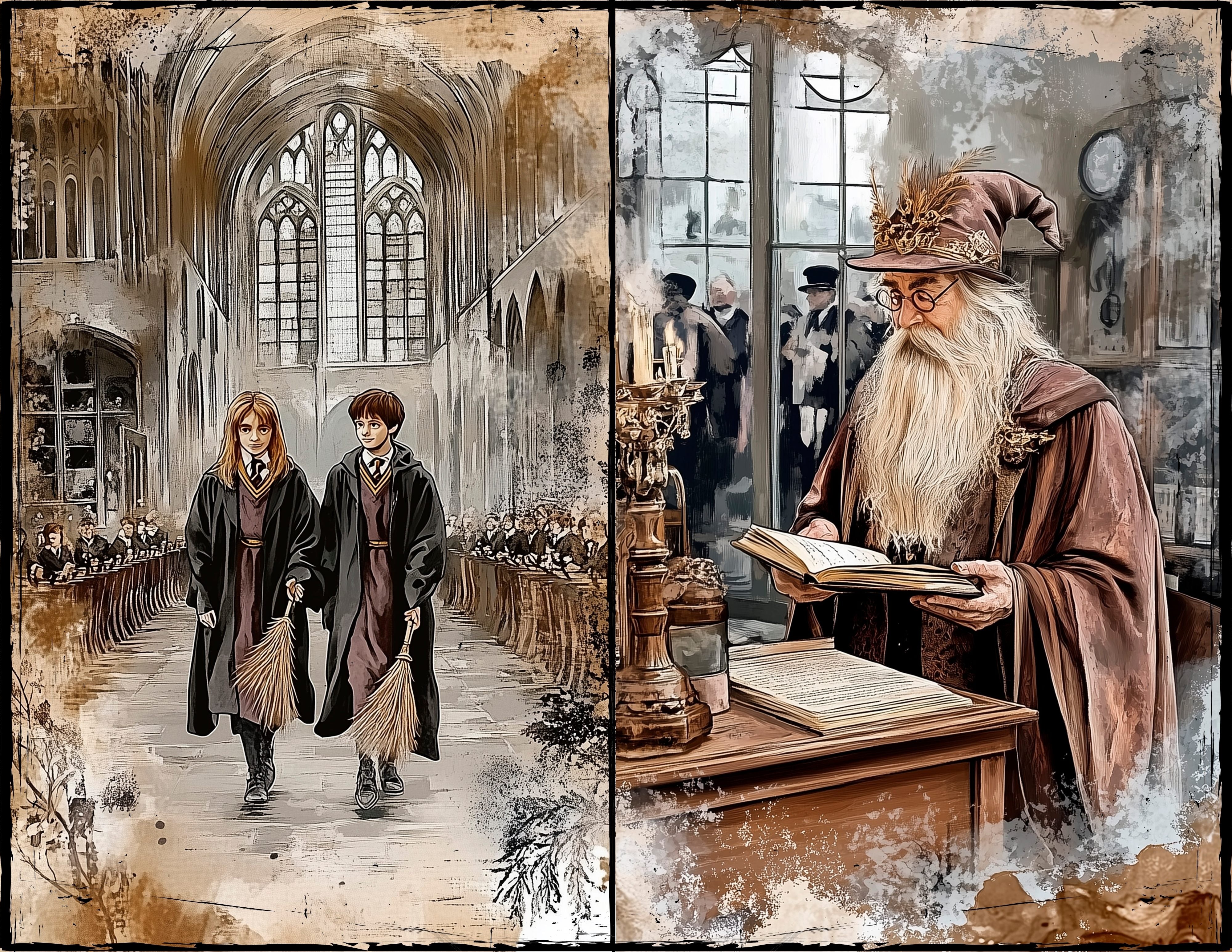 LunicArtDesign Harry Potter series 2 paper 5.5 x 8.5 inches 20 different sheets - ViktaShop