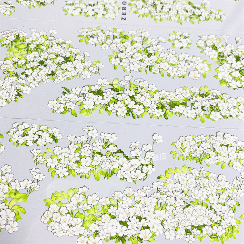 Fresh Green Leaves PET Tape – Ancient Style, 6cm x 60cm - ViktaShop