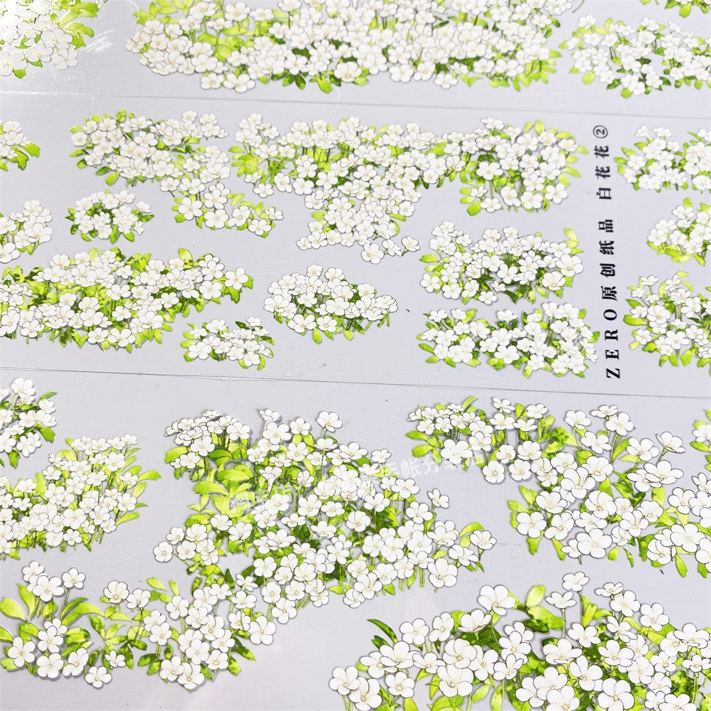 Fresh Green Leaves PET Tape – Ancient Style, 6cm x 60cm - ViktaShop