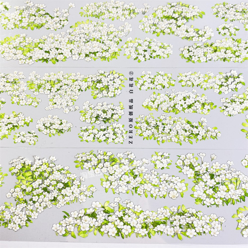 Fresh Green Leaves PET Tape – Ancient Style, 6cm x 60cm - ViktaShop