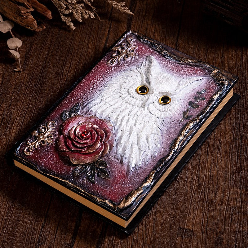 3D Magic Owl Retro Notebook 19.5 cm / 13.5 cm - ViktaShop