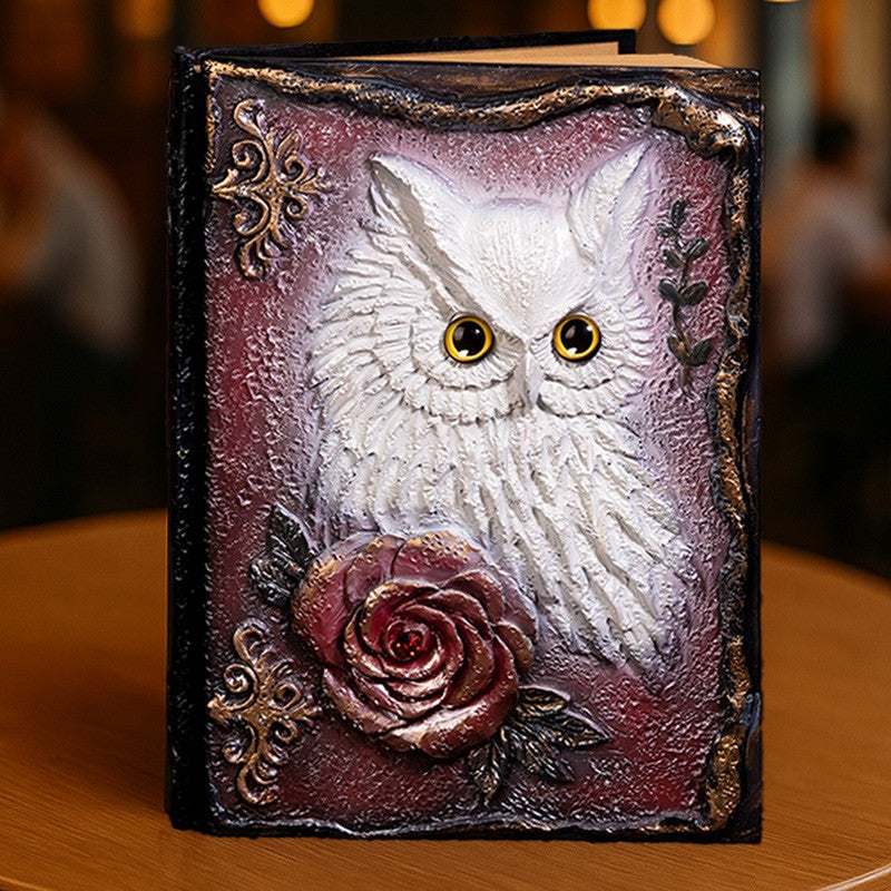 3D Magic Owl Retro Notebook 19.5 cm / 13.5 cm - ViktaShop