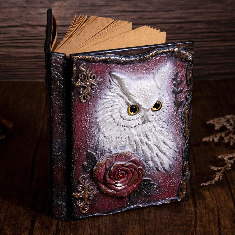 3D Magic Owl Retro Notebook 19.5 cm / 13.5 cm - ViktaShop