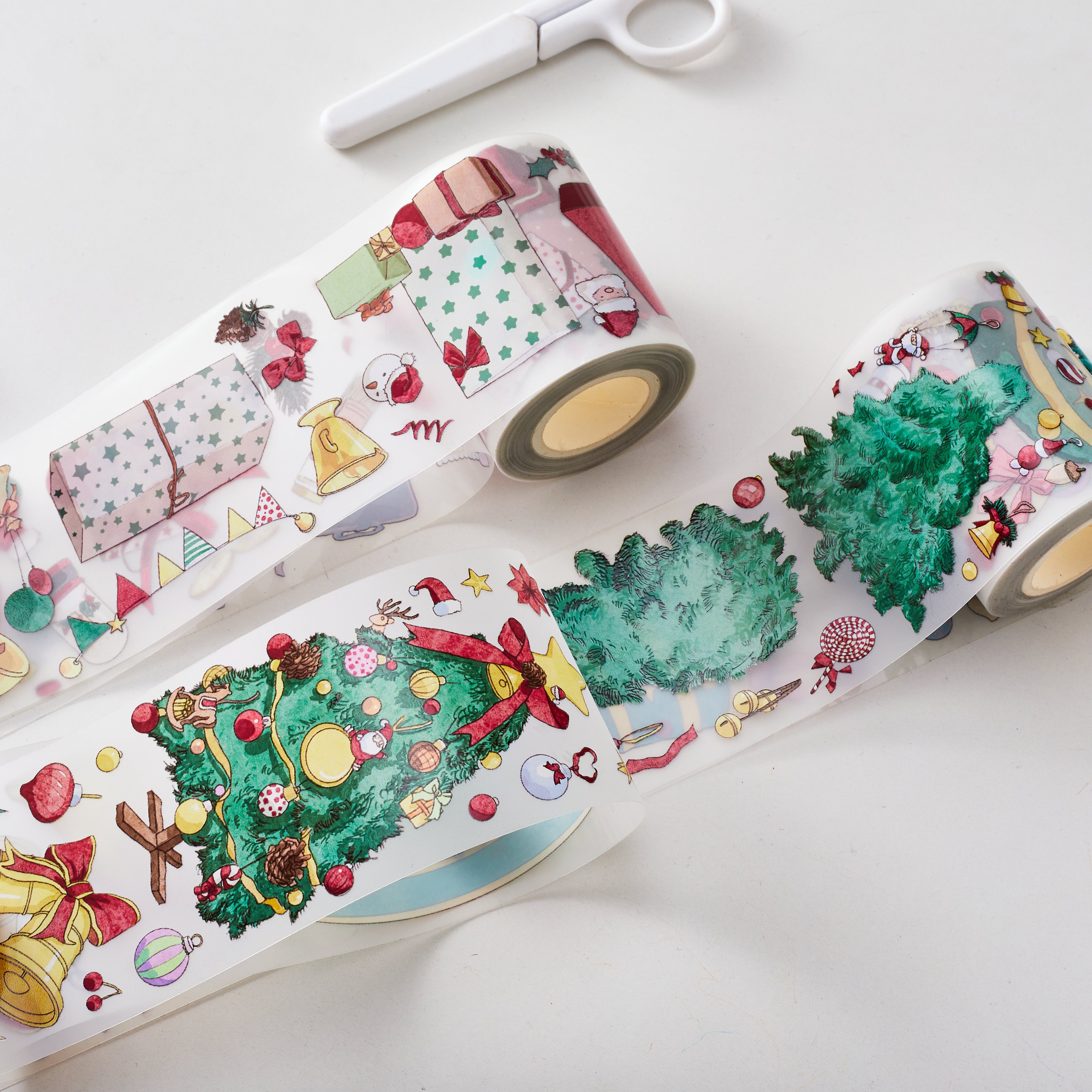 Shiimmer Christmas Time Washi / PET Tape | Scene & Gifts & Tree & Decorations