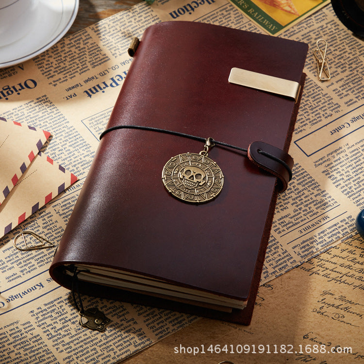 Travel Notebook – Retro Loose-Leaf Leather Journal, 10 Options - ViktaShop