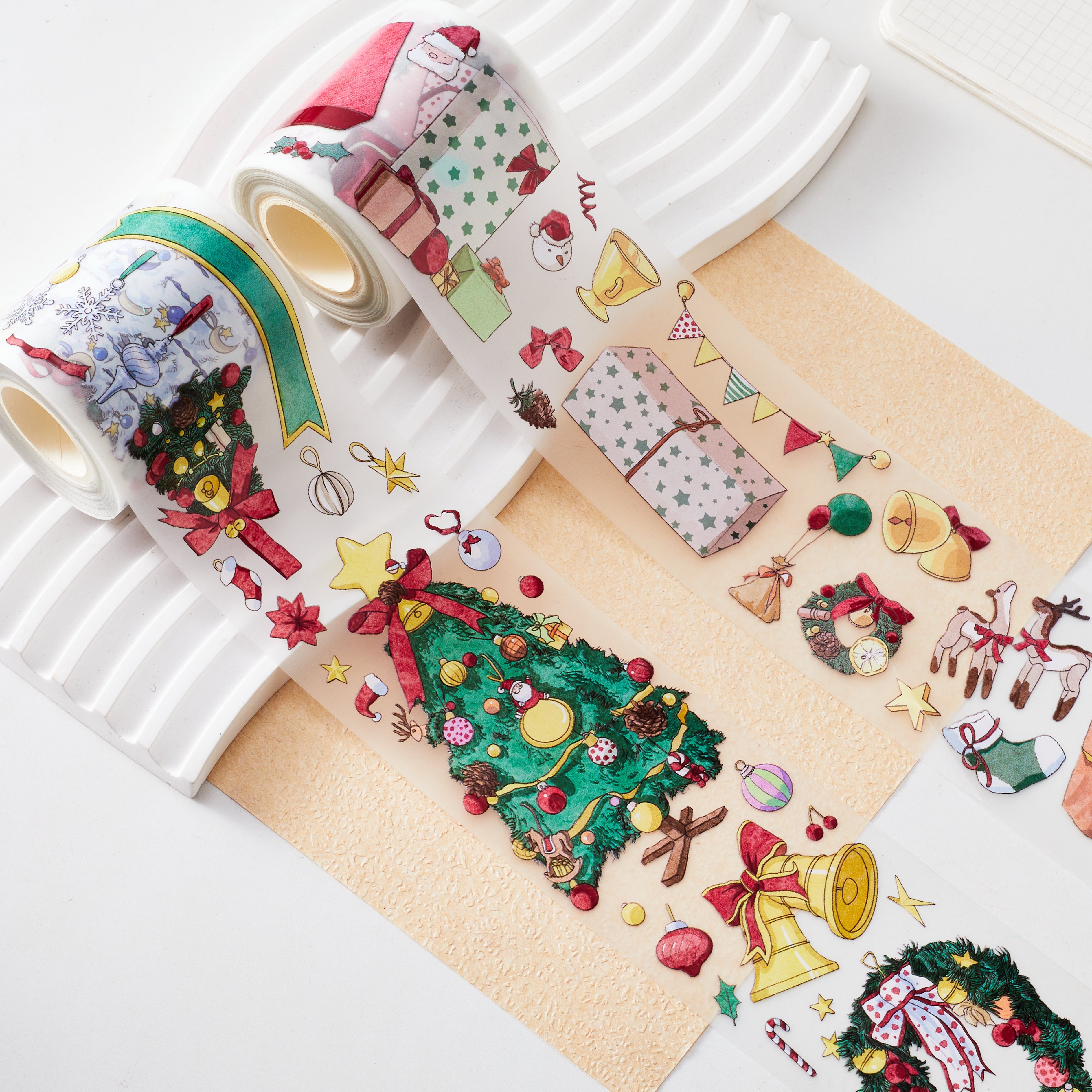 Shiimmer Christmas Time Washi / PET Tape | Scene & Gifts & Tree & Decorations