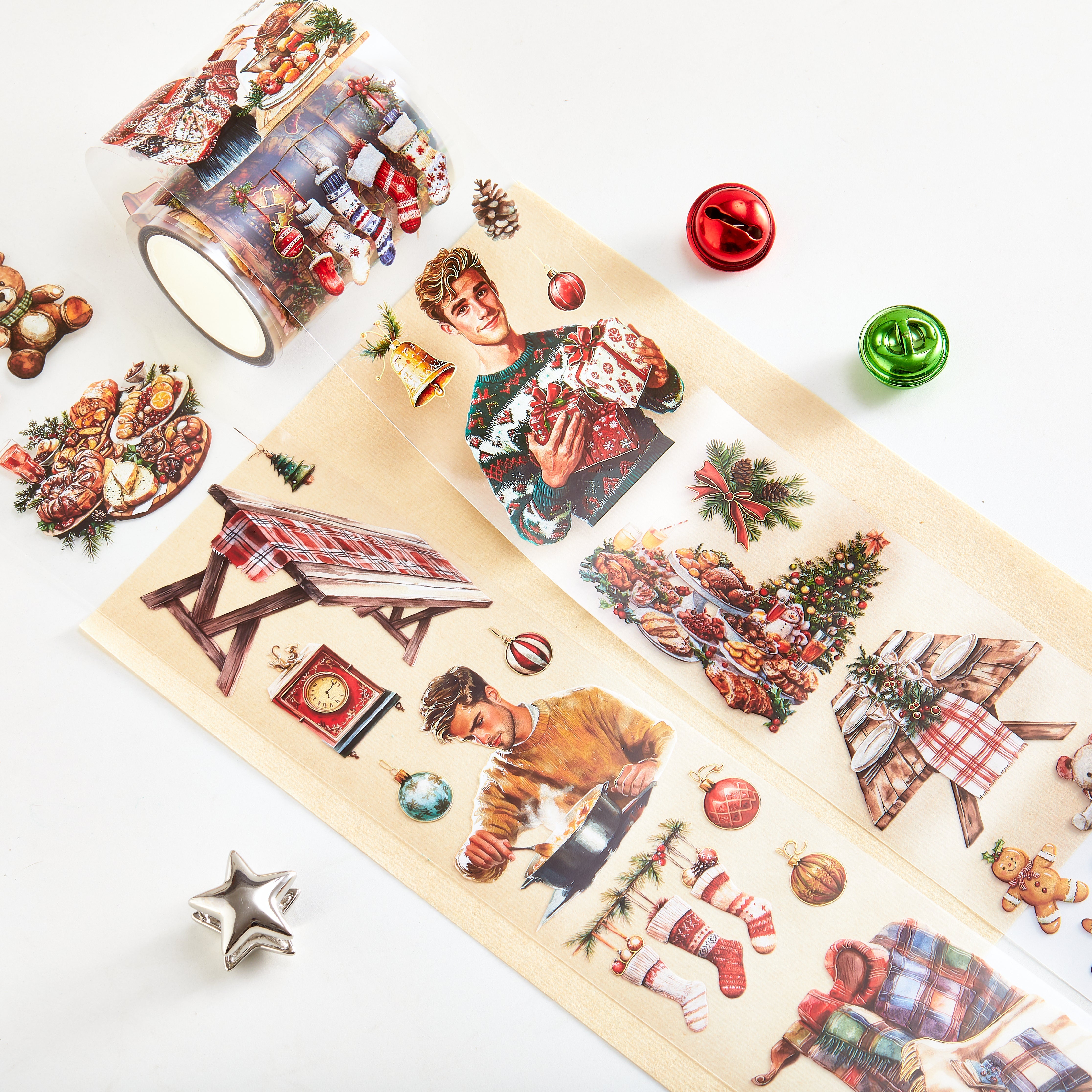 Shiimmer Christmas Indoors PET Tape 6cm x 5m