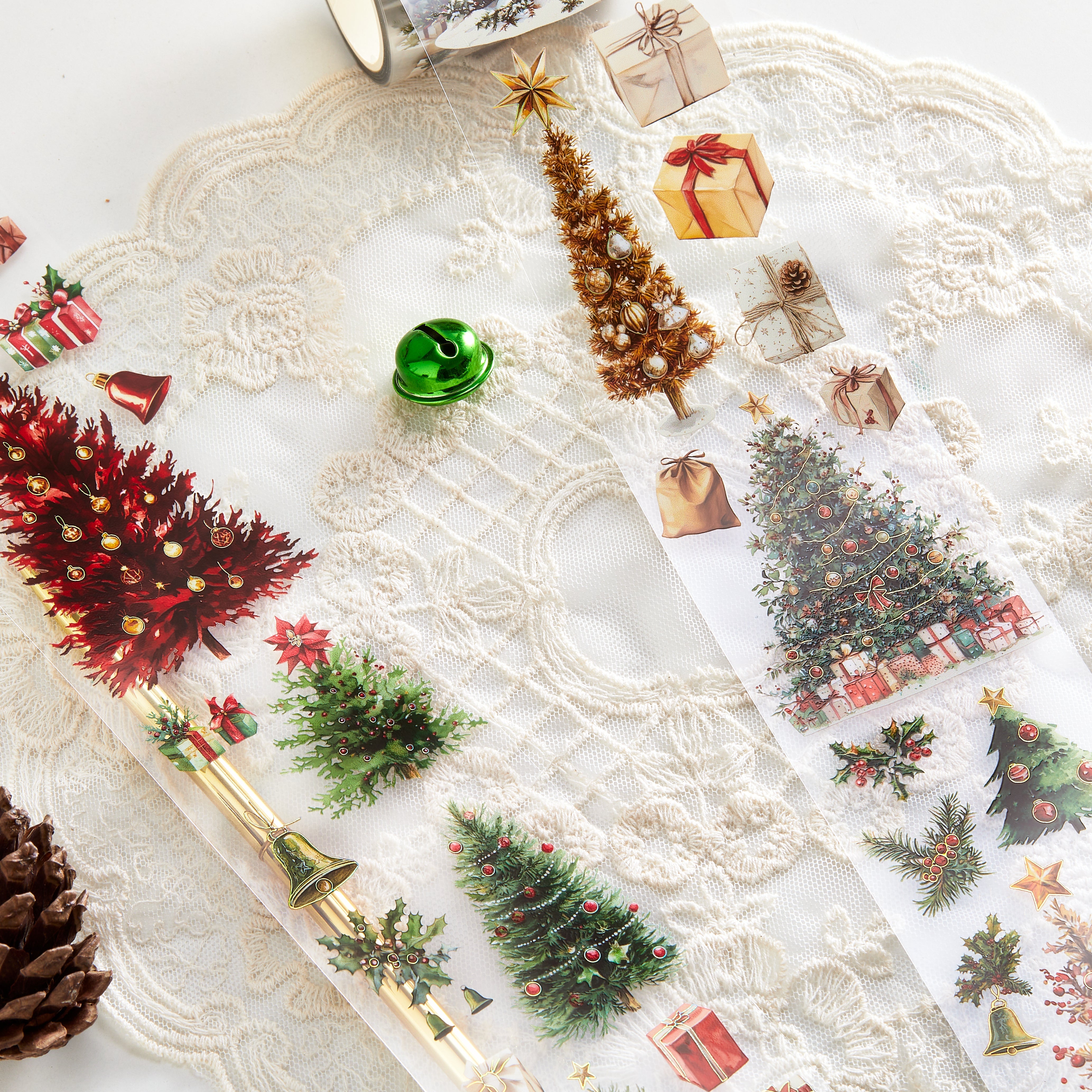 Shiimmer Around The Christmas Trees PET Tape 6cm x 5m