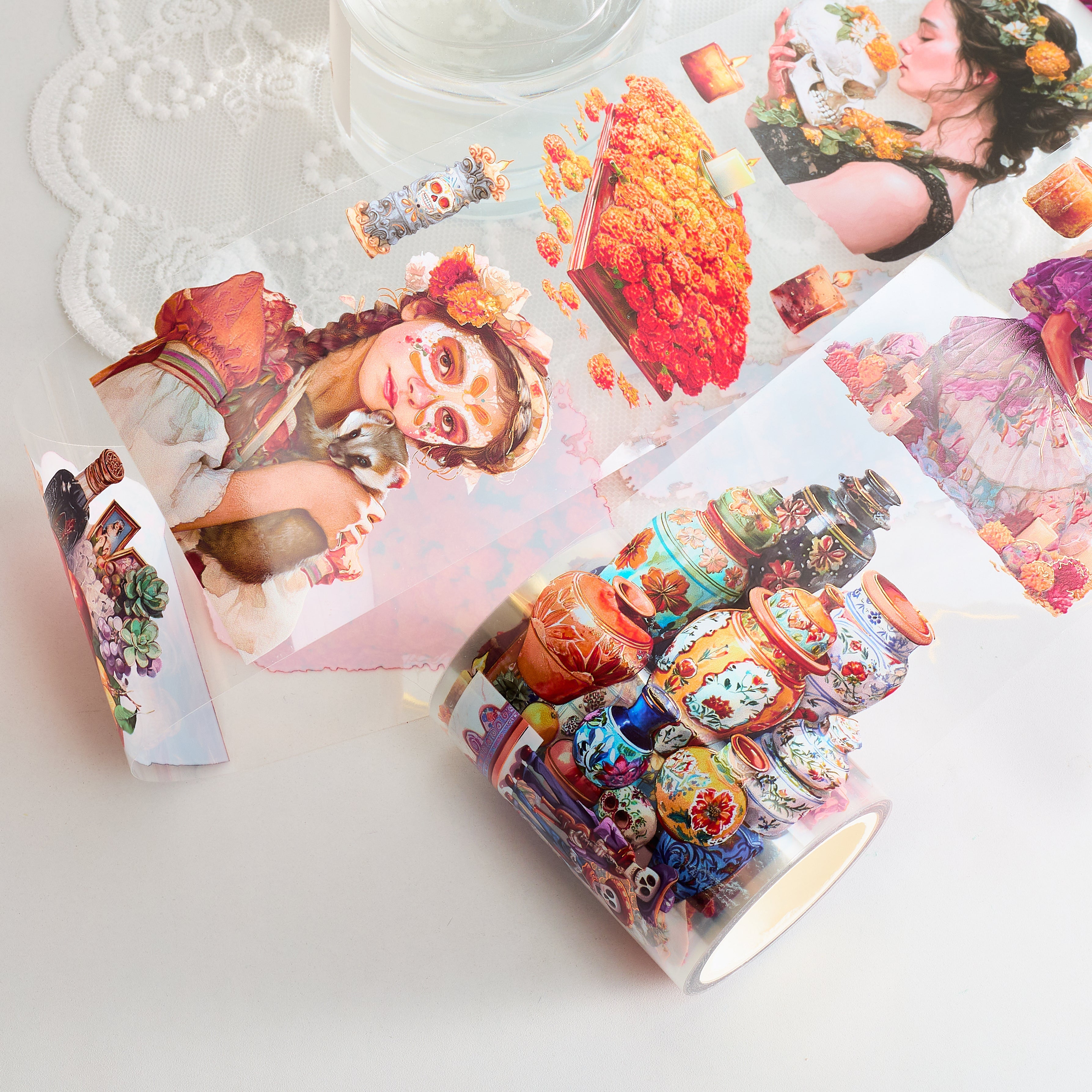 Shiimmer Marigold Memory Halloween series PET Tape 6cm x 1m