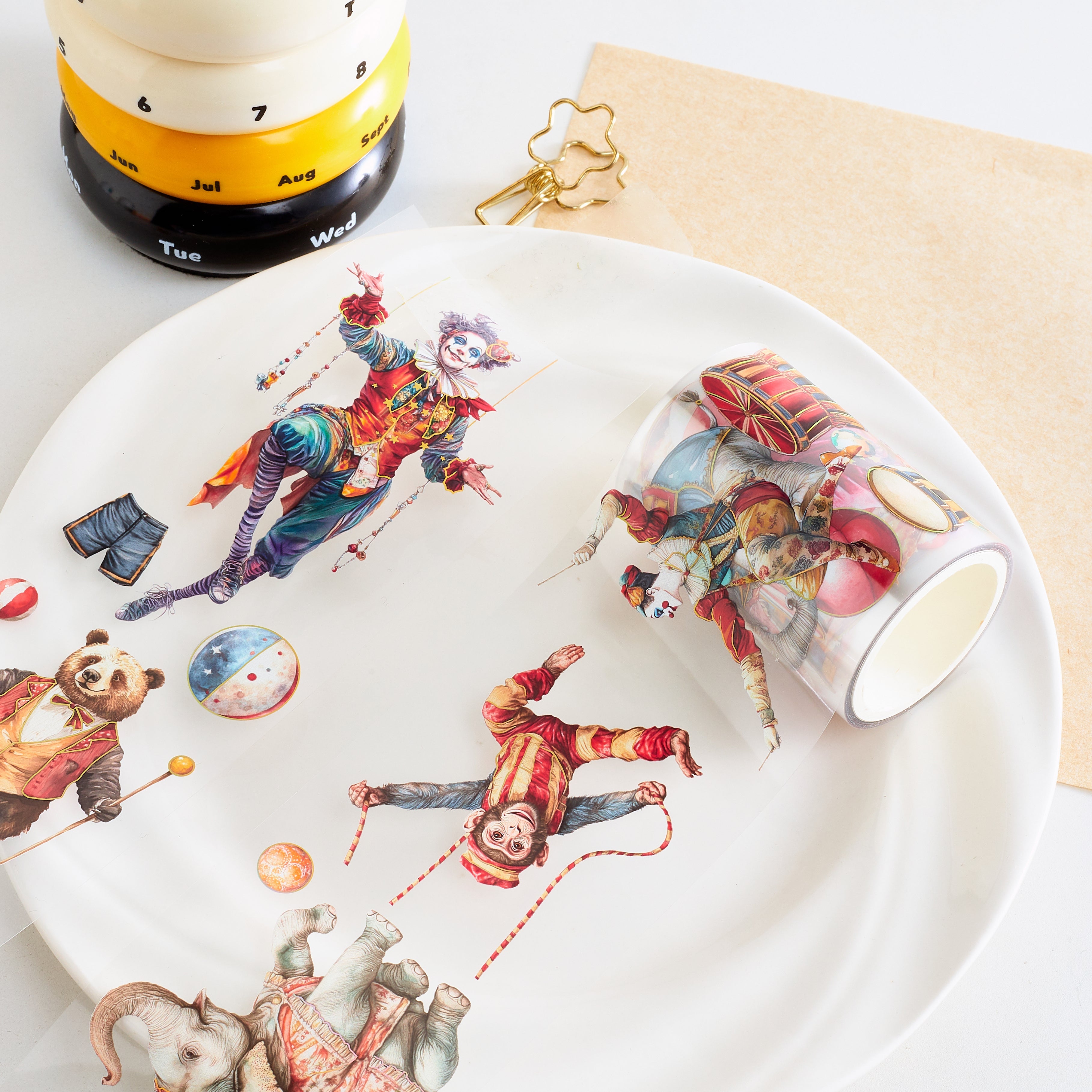 Shiimmer Acrobat & Animals PET Tape 6cm x 1m