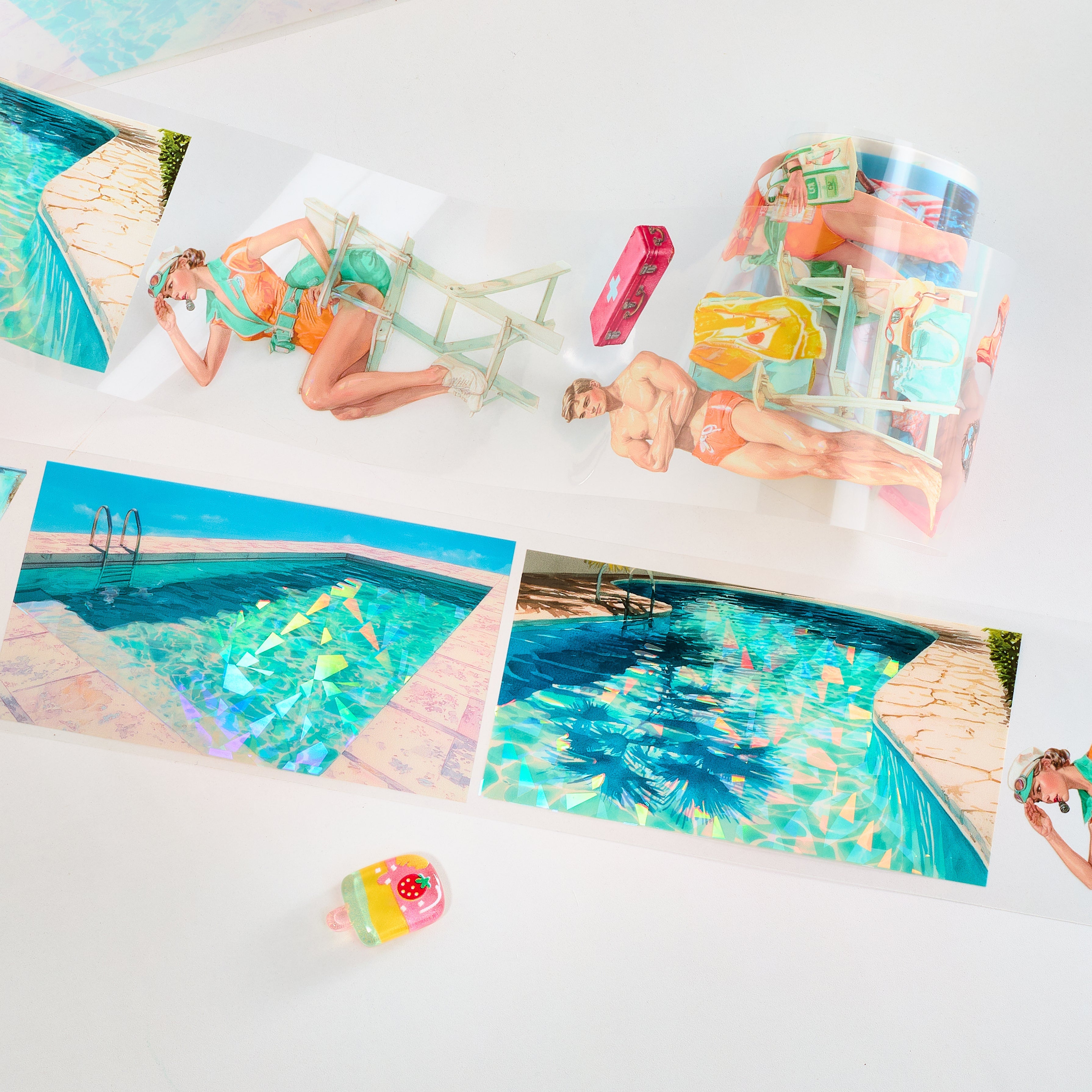 Shiimmer Lifeguard's Watch PET Tape 6cm x 1m