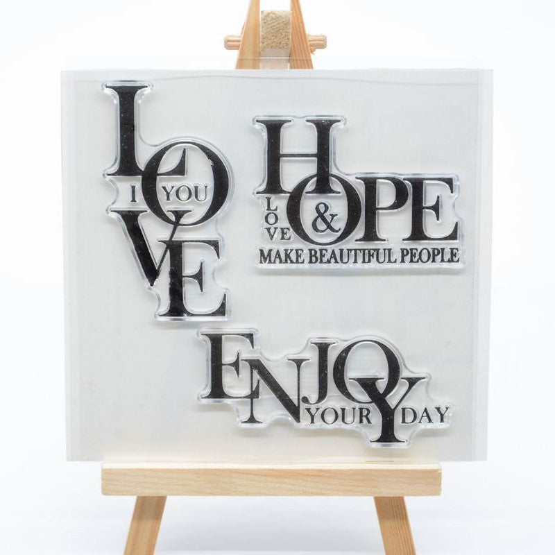 Transparent Hope Stamp, Clear Silicone Seal for Scrapbook & Journal DIY - ViktaShop