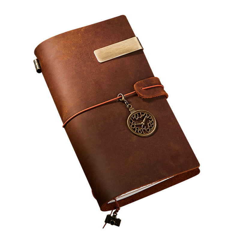 Travel Notebook – Retro Loose-Leaf Leather Journal, 10 Options - ViktaShop