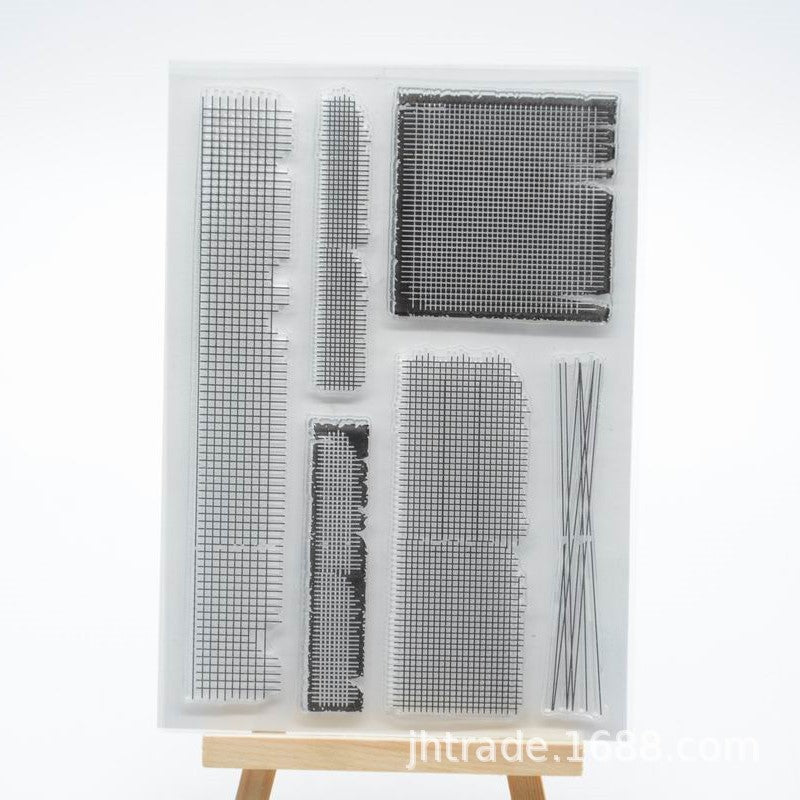 Transparent Rubber Stamp, Background Design for DIY Scrapbook & Journal Cards - ViktaShop