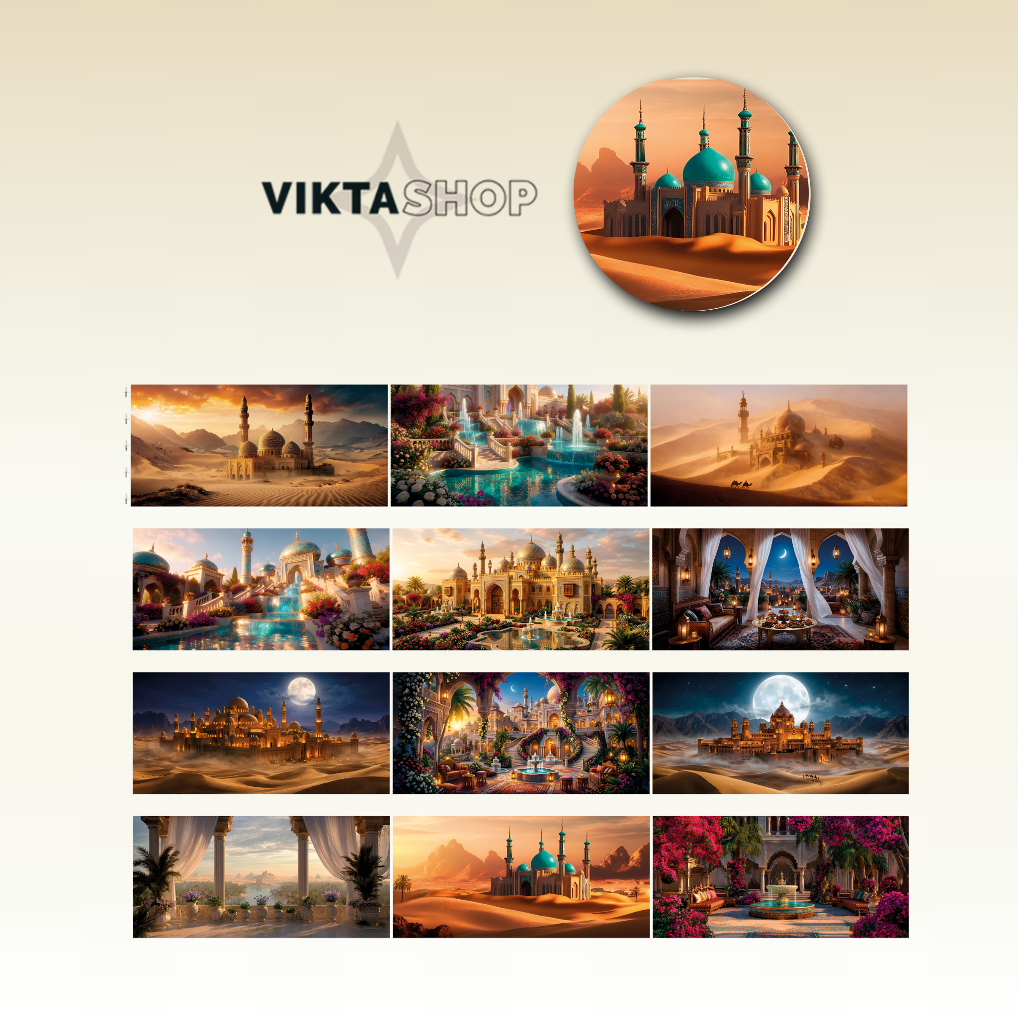 Viktashop Arabian Landscape PET Tape 10cm x 2.5m