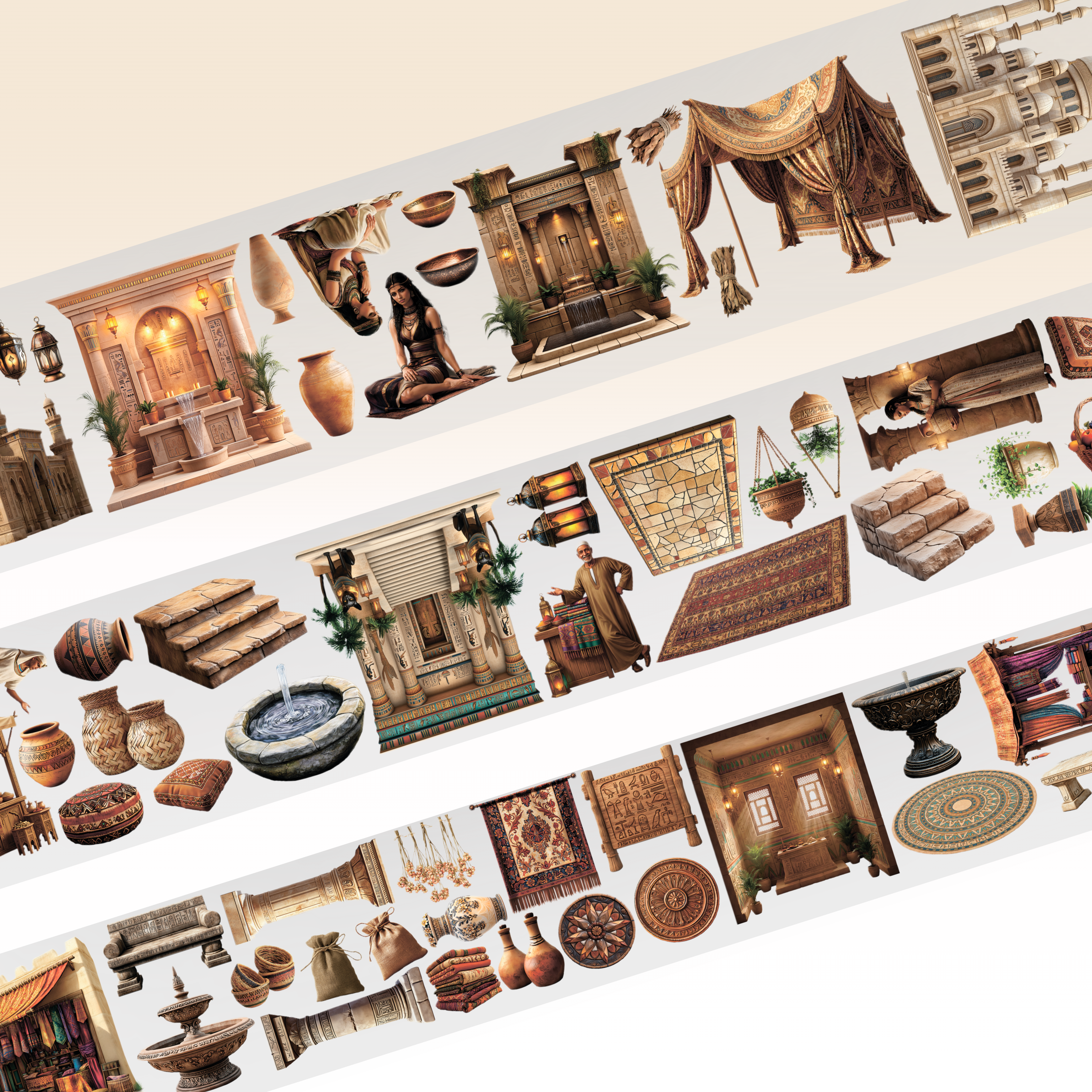 Egyptian market PET Tape 12cm x 2.5 m - Viktashop.com