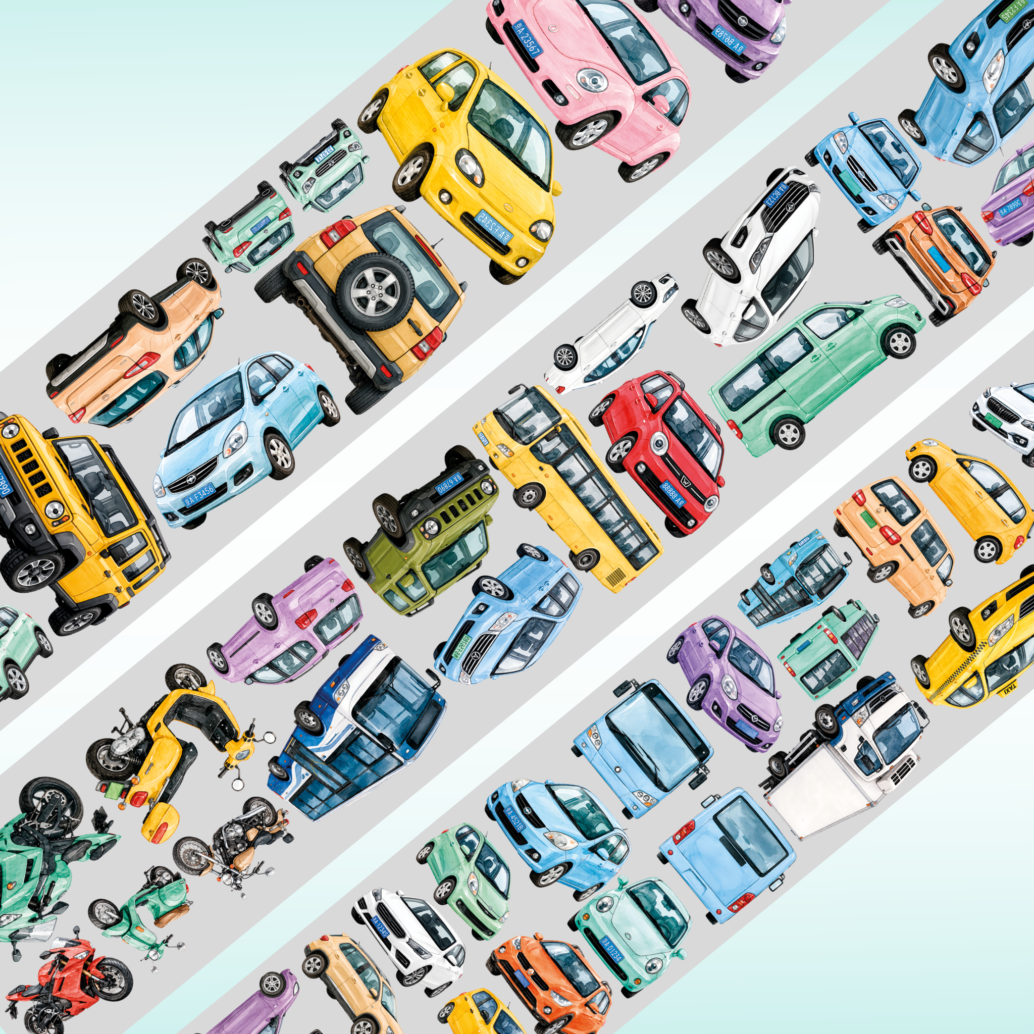 The Ripley Journals Cars PET Tape 6cm x 1m