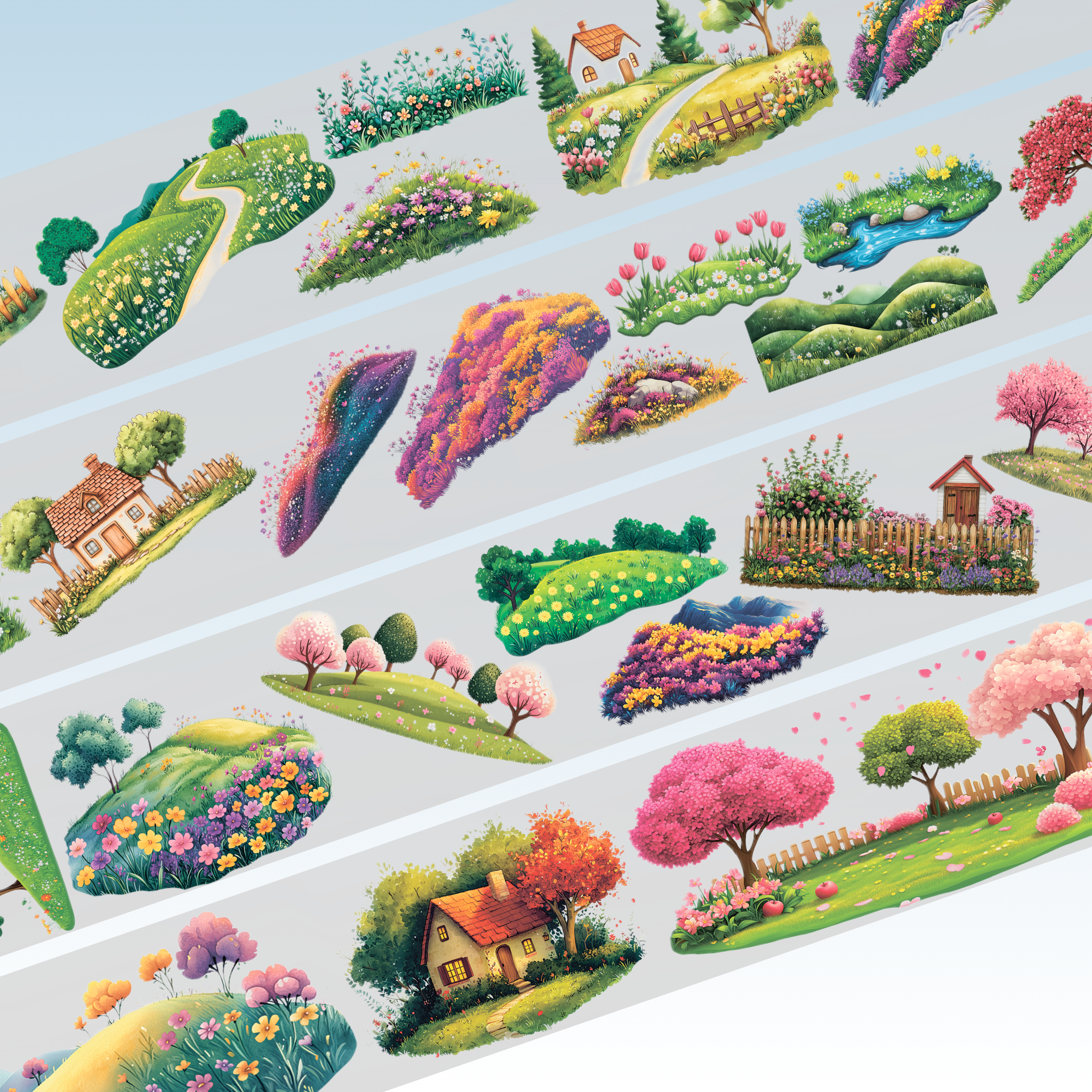 Queens Art Cartoon Spring PET Tape 9cm x 2.5m