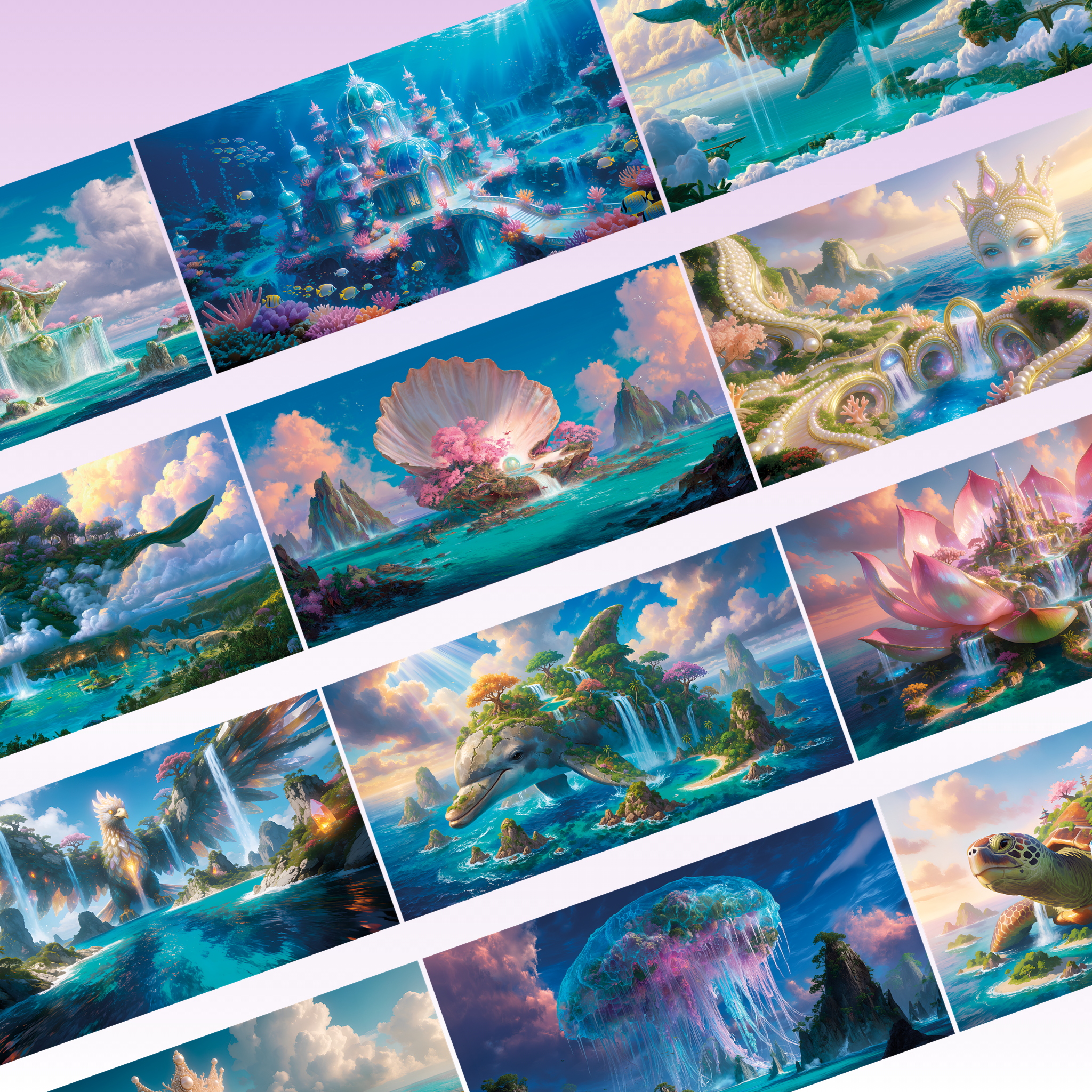 Queens Art Fantasy Background PET Tape 11cm x 2.5m
