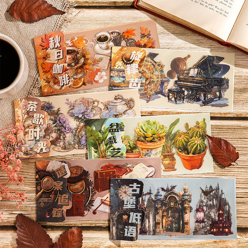 Time Notes Series PET Sticker Pack, 12 Options - ViktaShop