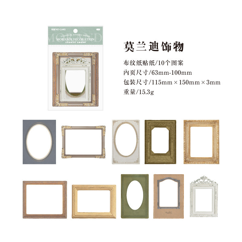 Hollow Retro Collage Stickers – Classical Binding Series, 4 Options - ViktaShop