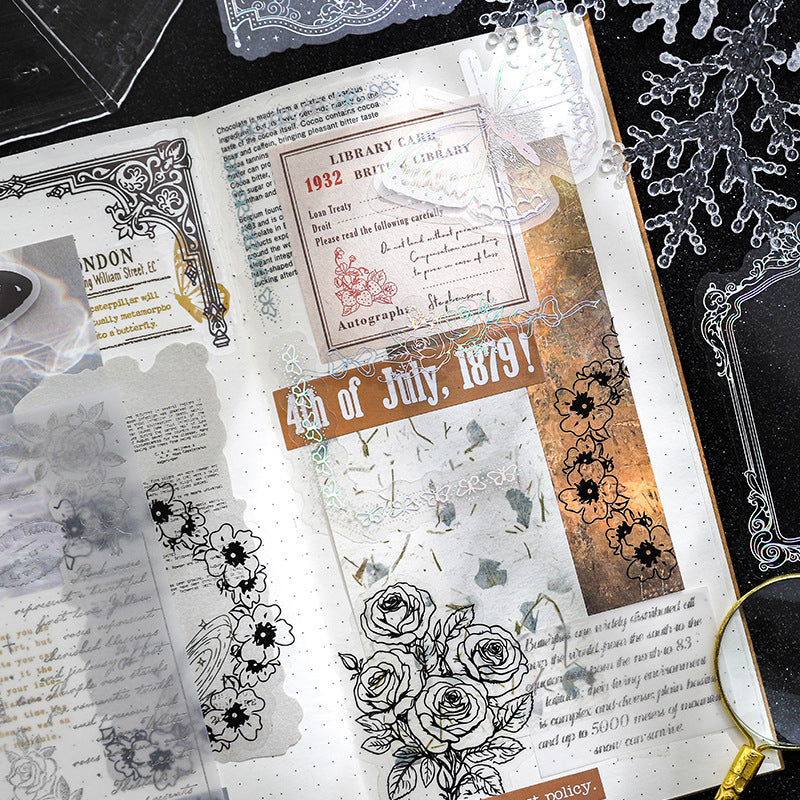 Moon PET Sticker Pack, Silver Foil, 6 Options - ViktaShop