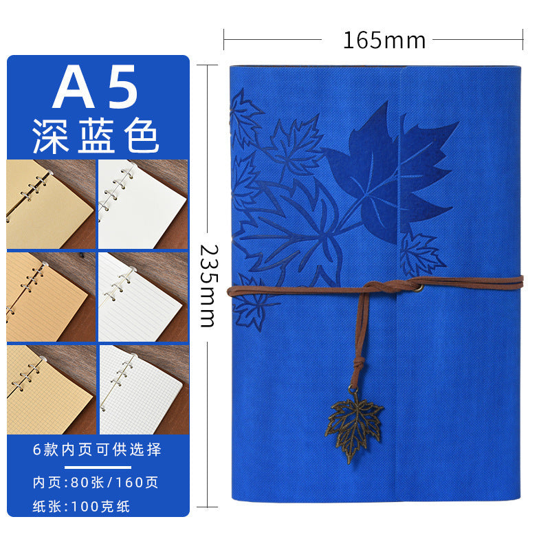 Retro Strap Loose-Leaf Notebook – Travel Day Journal - ViktaShop