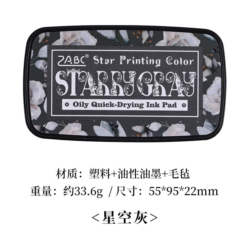 16-Color Star Print Oil Ink Pad - Retro Seal for Hand Accounts - ViktaShop