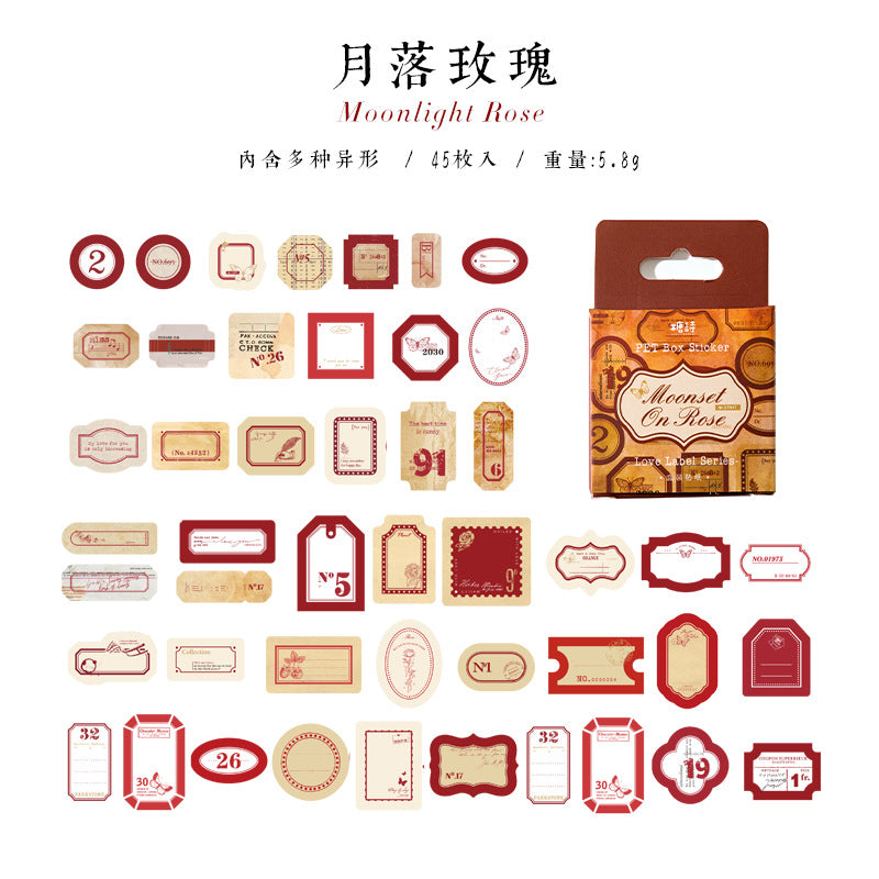 Boxed Sticker - Love Label Series, 4 Options - ViktaShop