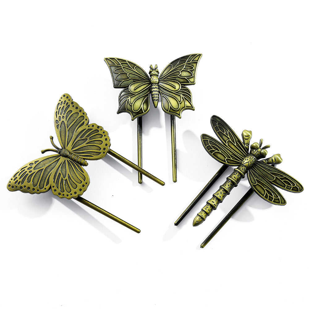 Vintage Metal Butterfly Bookmark – Bronze Page Clip - ViktaShop