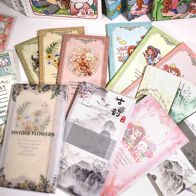 Retro Style DIY Notebook, 11 Options - ViktaShop