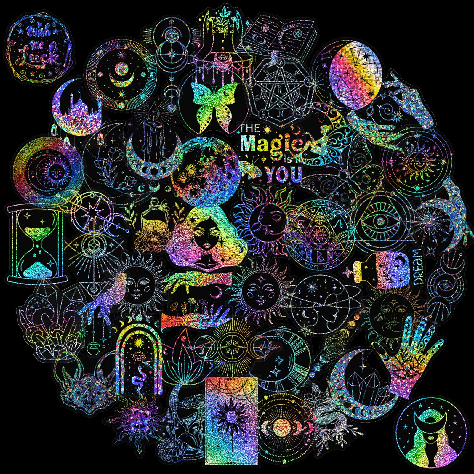 Magic Memories Laser Stickers – PET, 100 Pcs - ViktaShop