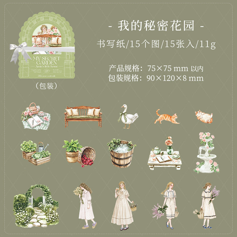 Annie’s Small Home Sticker Pack – Furniture & Landscape Hard Cards, 6 Options - ViktaShop