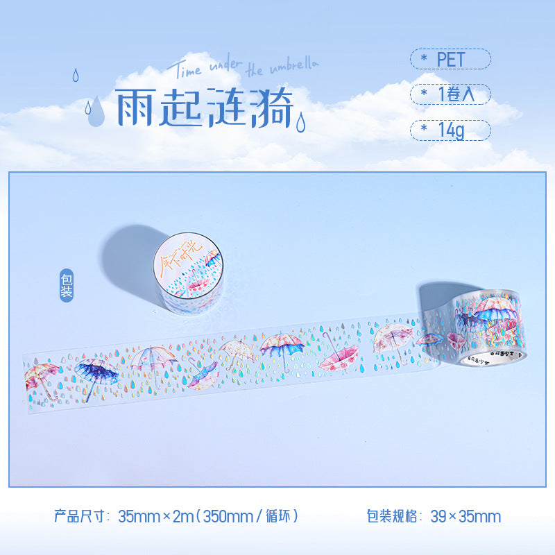 Umbrella Time PET Tape – Laser Silver Series, 6 Options - ViktaShop