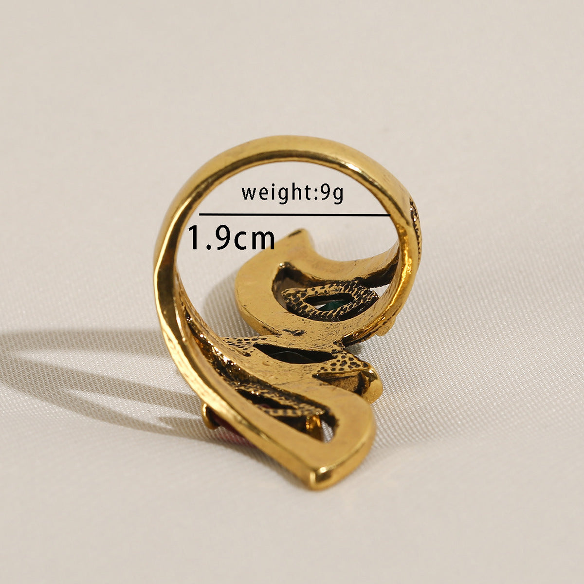 Vintage Style Gold & Silver Tone Fashion Ring - ViktaShop
