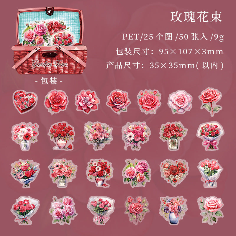 PET Sticker Package – Garden Tour Series, 6 Options - ViktaShop