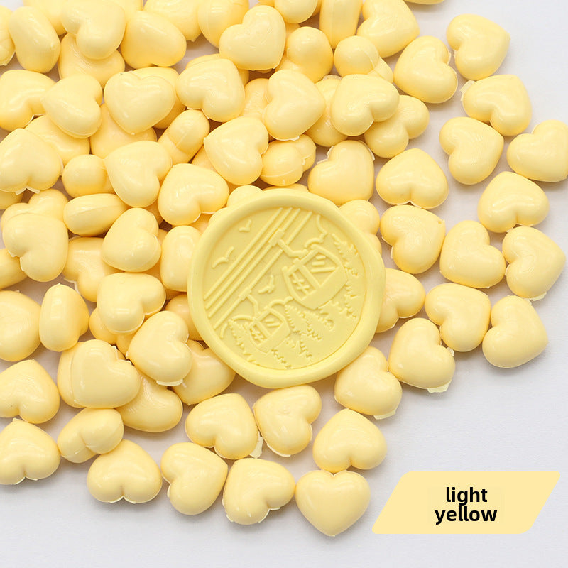 Colorful Heart-Shaped Fire Paint Wax Grain - ViktaShop